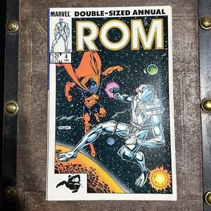 Marvel ROM #4 Double Sized Annual 1985 Comic Book
